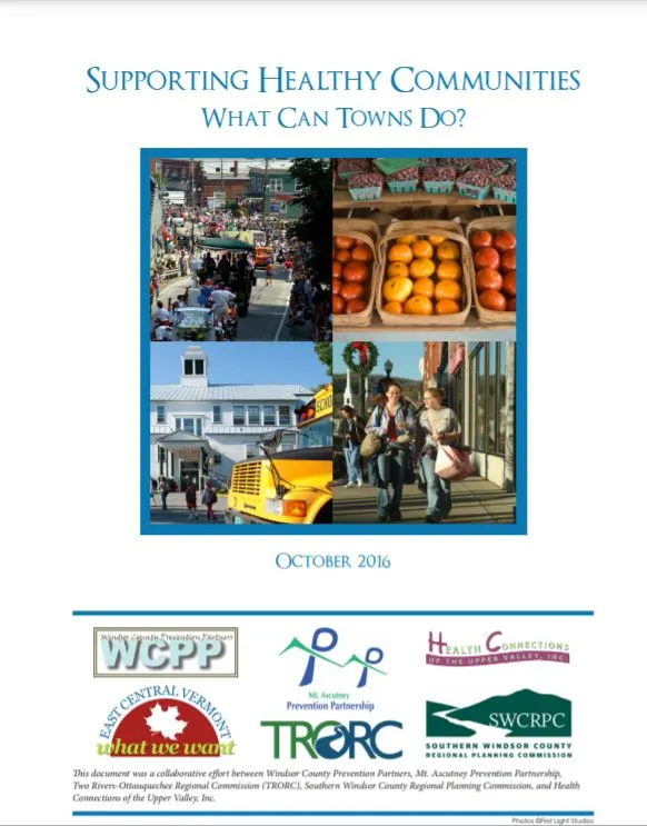 Supporting Healthy Communities - What Can Towns Do? Report Cover
